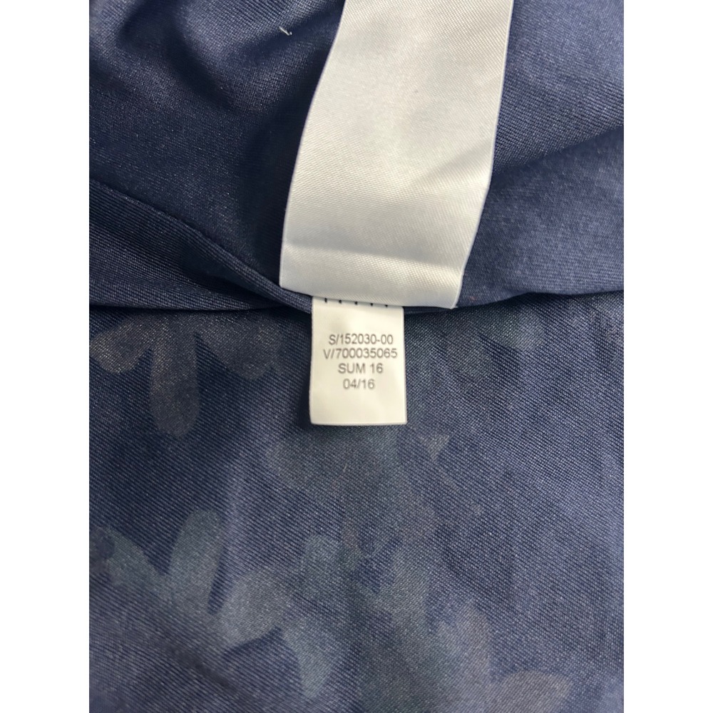 Banana Republic Maxi Dress Navy Blue 6 Floral V-Neck Sleeveless A-Line Long NWT - Picture 6 of 8